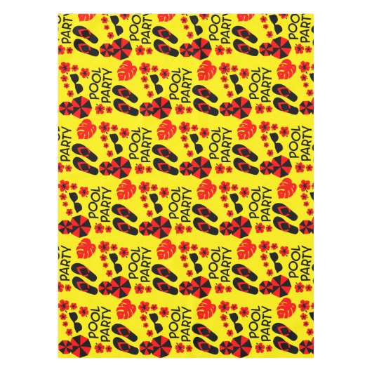 サマープールパーティズテーブルクロス テーブルクロス (正面)