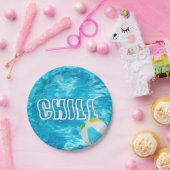 サマープールパーティーおもしろい ペーパープレート (パーティー)