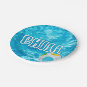 サマープールパーティーおもしろい ペーパープレート (アングル)