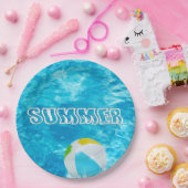 サマープールパーティーおもしろい ペーパープレート (パーティー)