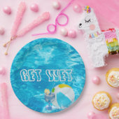 サマープールパーティーおもしろい ペーパープレート (パーティー)