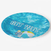 サマープールパーティーおもしろい ペーパープレート (アングル)