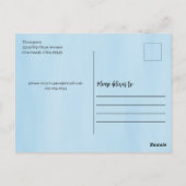 サマープールパーティーかわいいカスタム ポストカード (裏面)