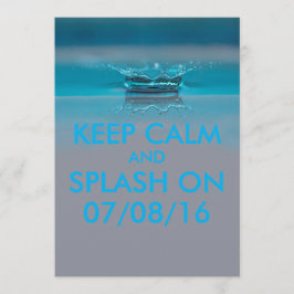 サマープールパーティーまたはビーチパーティー 招待状