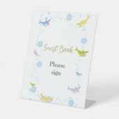 サマープールパーティーシャークフロートゲストブック 台座サイン (正面)
