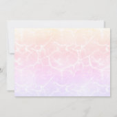 サマープールパーティースウィート16サングラス誕生日 招待状 (裏面)