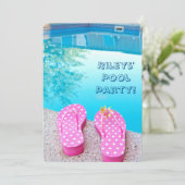 サマープールパーティー招待状 招待状 (スタンド正面)