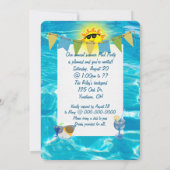 サマープールパーティー招待状 招待状 (裏面)