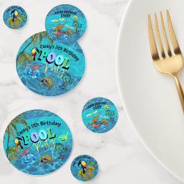 サマープールパーティー誕生日スプラッシュ紙吹雪 コンフェッティ