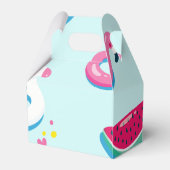 サマープールパーティー誕生日紙特典ボックス フェイバーボックス (裏面サイド)