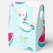 サマープールパーティー誕生日紙特典ボックス フェイバーボックス (オープン)