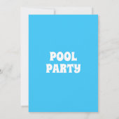 サマープールパーティー誕生日 招待状 (裏面)