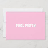 サマープールパーティー誕生日 招待状 (裏面)