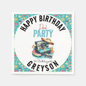 サマープールパーティー2nd birthday スタンダードカクテルナプキン (正面)