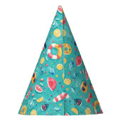 サマープールパーティー2nd birthday パーティーハット (裏面)