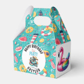 サマープールパーティー2nd birthday フェイバーボックス (正面サイド)