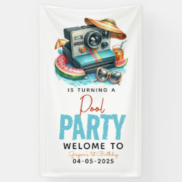 サマープールパーティー2nd birthday 横断幕