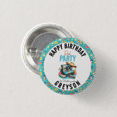 サマープールパーティー2nd birthday 缶バッジ (正面&裏面)