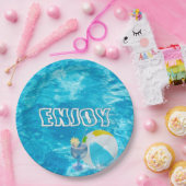 サマープールパーティー ペーパープレート (パーティー)