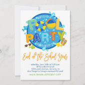 サマープールパーティー、年度末パーティー 招待状 (正面)