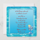 サマープールパーティー 招待状 (裏面)