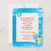 サマープールパーティー 招待状 (裏面)