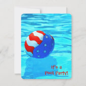 サマープールパーティー 招待状 (正面)