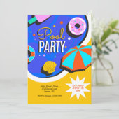 サマープールパーティー 招待状 (スタンド正面)