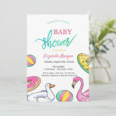 サマープールパーティー 招待状 (スタンド正面)