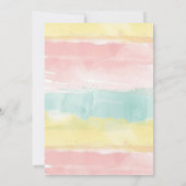 サマープールパーティー 1歳の誕生日招待状 招待状 (裏面)