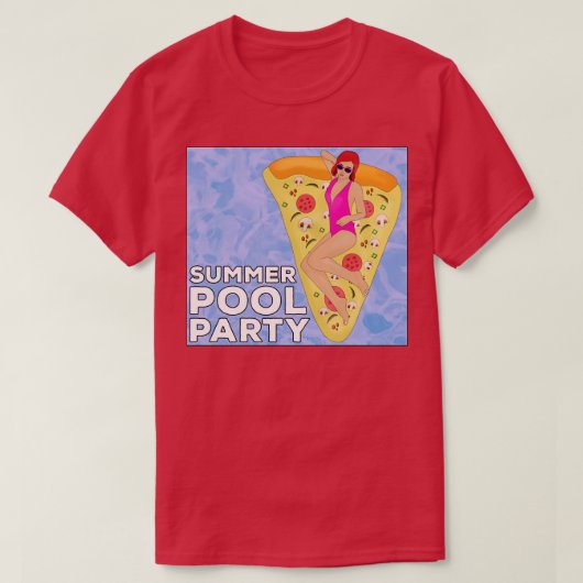 サマープールパーティー Tシャツ (デザイン正面)