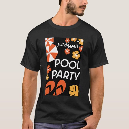 サマープールパーティー Tシャツ (正面)