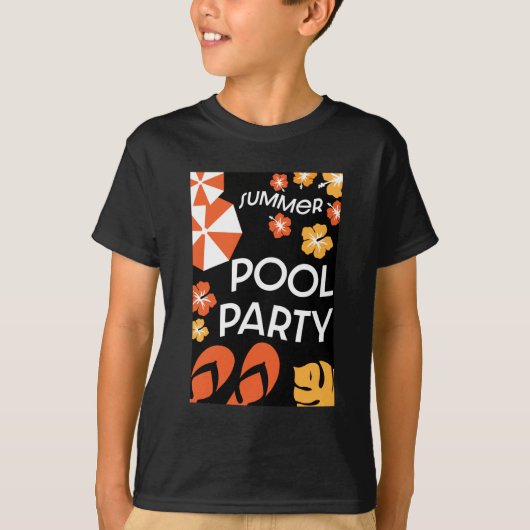 サマープールパーティーTシャツ Tシャツ (正面)