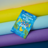 サマープール子供の誕生日パーティの招待状 招待状