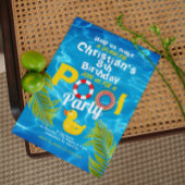 サマープール子供の誕生日パーティの招待状 招待状