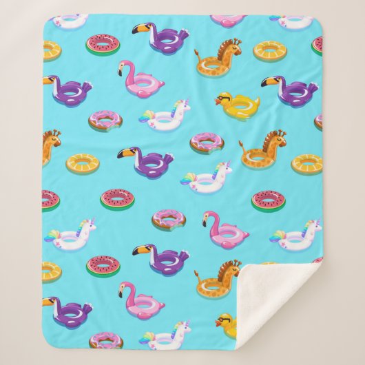 サマープール浮動パターン シェルパブランケット (正面)