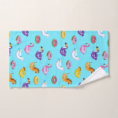 サマープール浮動パターン バスタオルセット (ハンドタオル)