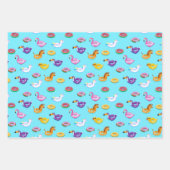 サマープール浮動パターン ラッピングペーパーシート (正面2)