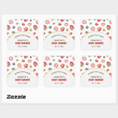 サマーベリースイートウォーターカラーベビーシャワー スクエアシール (シート)