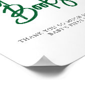 サマーベリースイートゲストブックベビーシャワー ポスター (角)