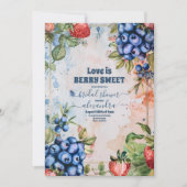 サマーベリースイートストロベリーブライダルシャワー 招待状 (正面)