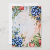 サマーベリースイートストロベリーブライダルシャワー 招待状 (裏面)