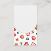 サマーベリースイートベビーシャワーベビー エンクロージャーカード (裏面)