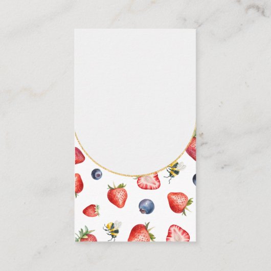 サマーベリースイートベビーシャワーベビー エンクロージャーカード (裏面)