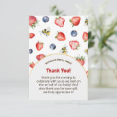 サマーベリースイートベビーシャワー水彩 サンキューカード (スタンド正面)