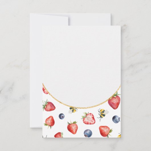 サマーベリースイートベビーシャワー水彩 サンキューカード (裏面)