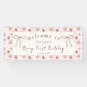 サマーベリーファースト誕生日へようこそ 横断幕 (横)