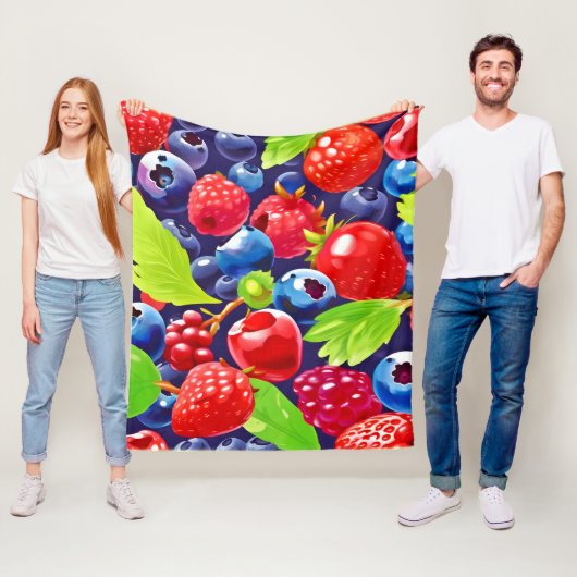 サマーベリーメドレー フリースブランケット (インサイチュ)