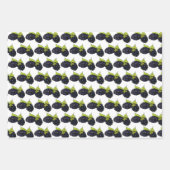 サマーベリーラズベリーブラックベリーフルーツ ラッピングペーパーシート (正面2)