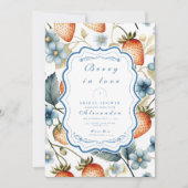 サマーベリーラブブライダルシャワー 招待状 (正面)